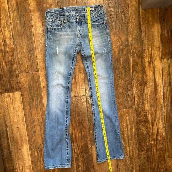 Miss Me Women's Light Blue Boot Cut Jeans with Embellishments - Picture 6 of 8